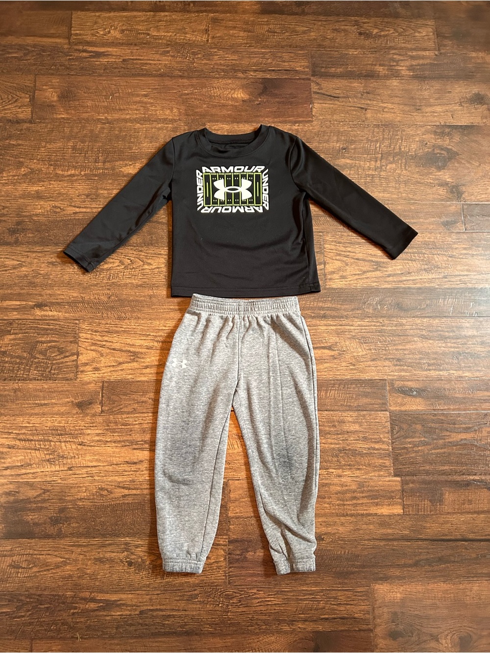 Under Armour Black Toddler Logo Athletic Top
